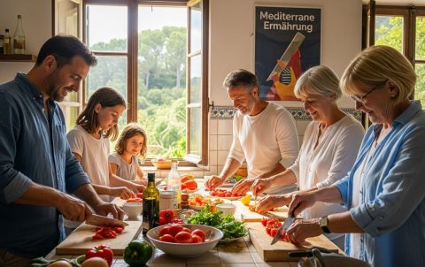 mediterrane ernährung familie küche
