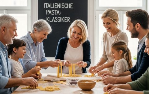 Pasta Familie italienische Tradition
