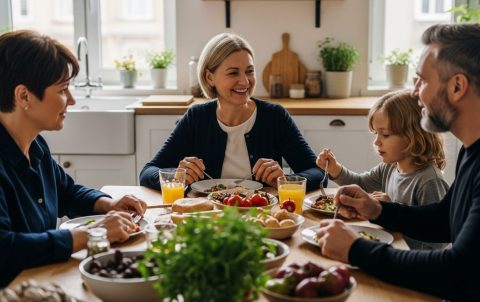 langsames essen familie