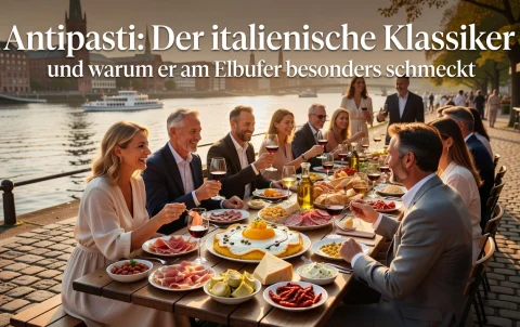 Professional header image for list-based article: Antipasti: Der italienische Klassiker und warum er am Elb...